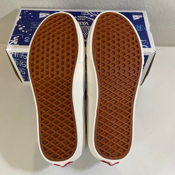 NWT Vans Authentic SF Sneaker US Open Poster Art Marshmallow Size M8.5 / W10 New - Picture 7 of 8